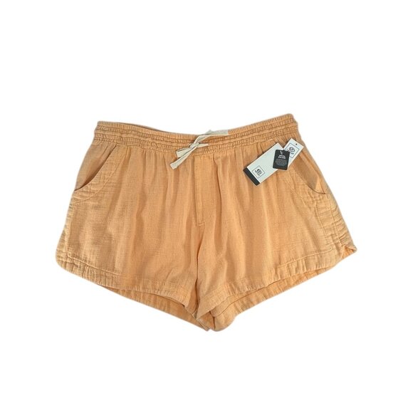 RIP CURL Classic Surf Shorts Sz XL Apricot Orange Elastic Waist Woven 100%Cotton - Picture 2 of 8